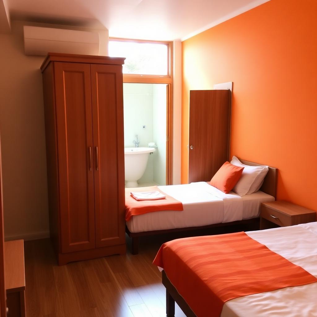 Double Sharing — AC / Non-AC room at Orange Calm Stay Women's Hostel Thoraipakkam